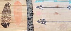 Arrow and feather home decor